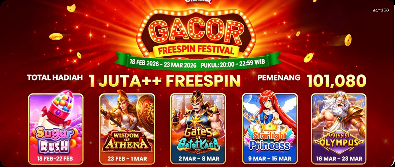 Login air168 Sekarang Bonus Melimpah